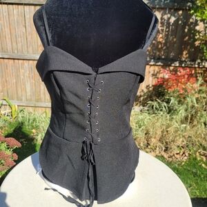 Express Black Corset Blouse